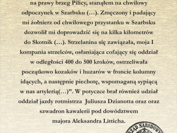 Ślady Powstania Styczniowego na terenie Sulejowskiego Parku Krajobrazowego., 